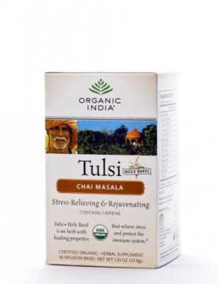 Чай Базиликовый со специями Tulsi Chai Masala купить в СПБ