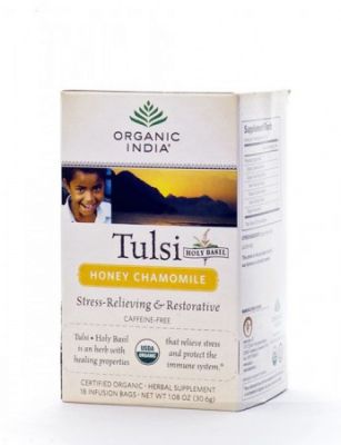 Чай Базиликовый с Медом и Ромашкой Tulsi Honey Chamomile купить в СПБ