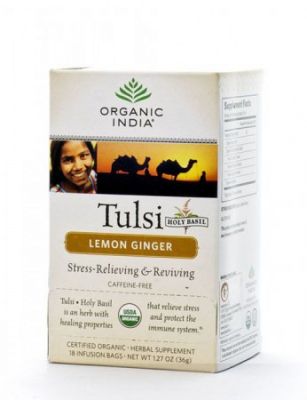 Чай Базиликовый с Лимоном и Имбирем Tulsi Lemon Ginger купить в СПБ