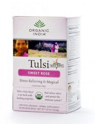 Чай Базиликовый с Сладкой Розой Tulsi Sweet Rose  купить в СПБ